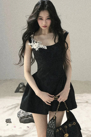French Style Floral Lace Dress