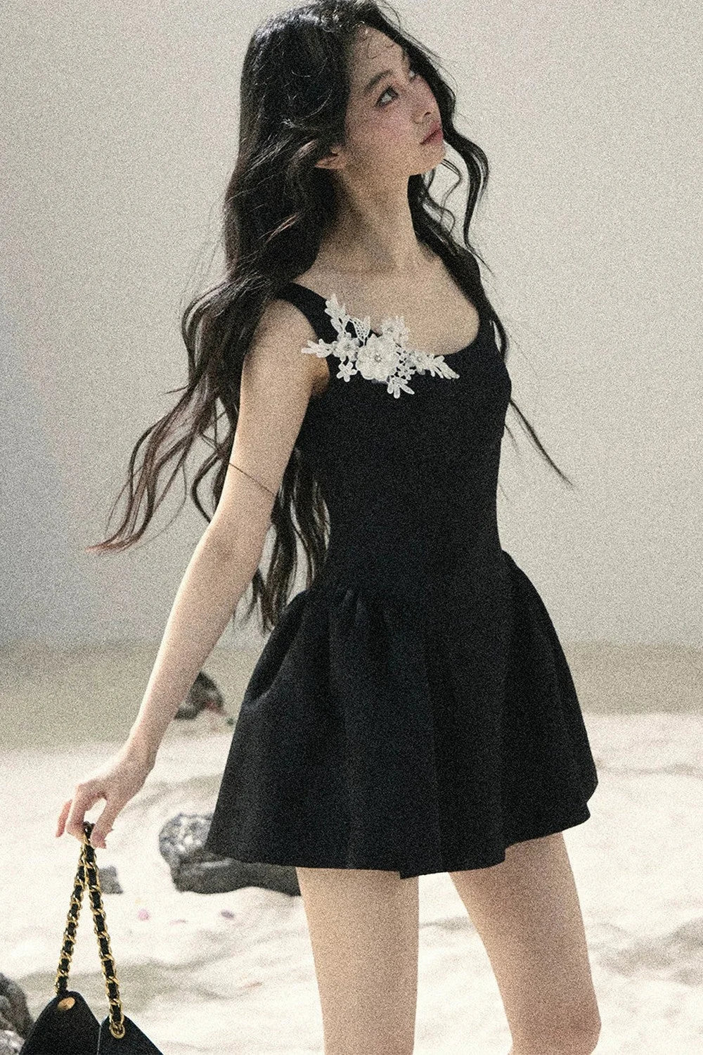 French Style Floral Lace Dress
