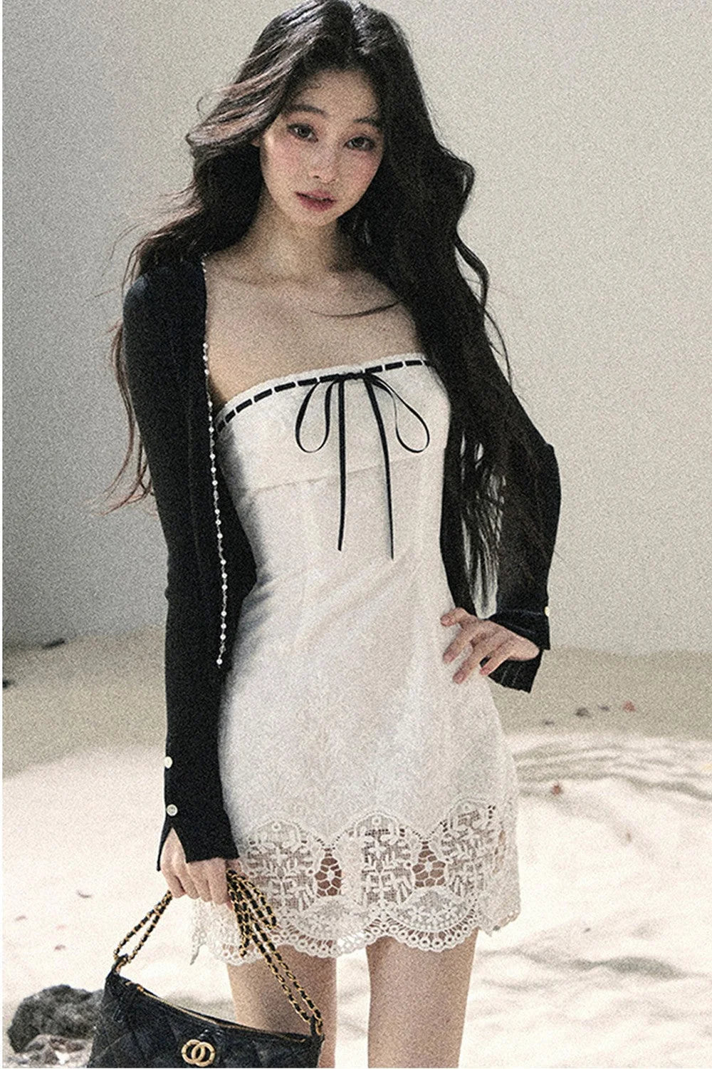 French Style Lace Bodycon Dress