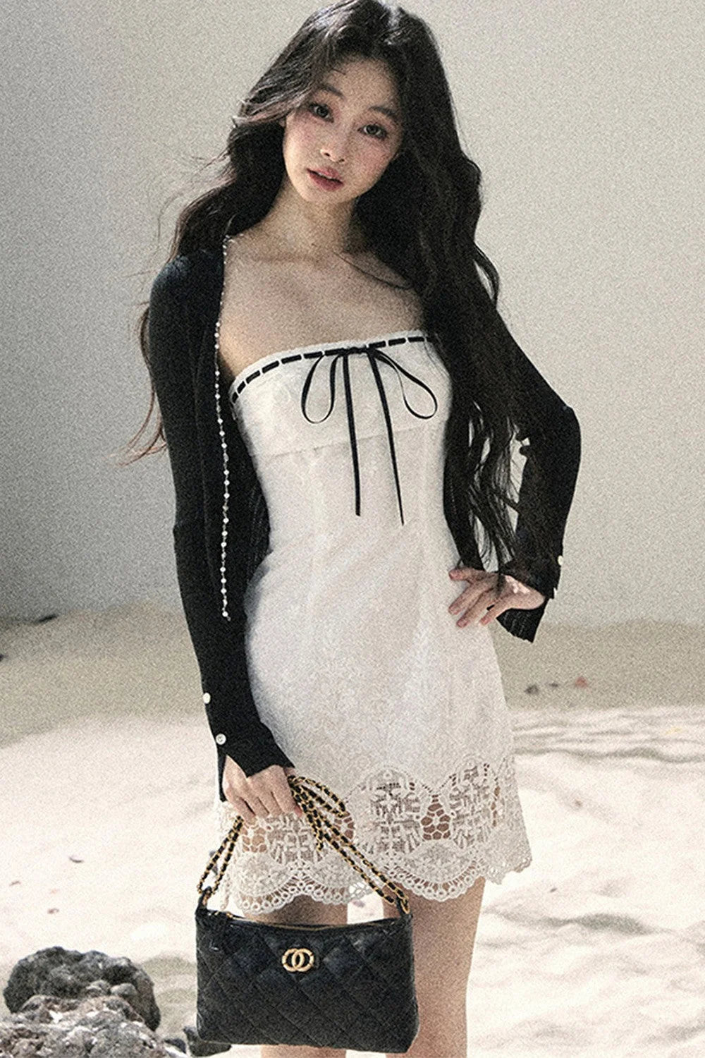 French Style Lace Bodycon Dress