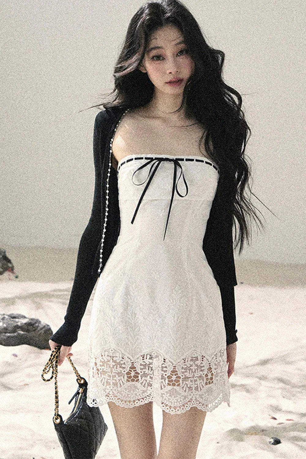 French Style Lace Bodycon Dress