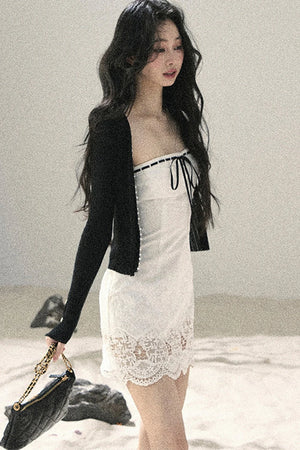 French Style Lace Bodycon Dress