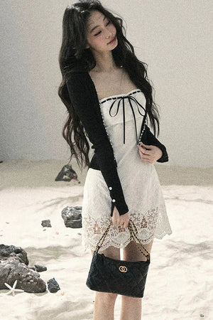 French Style Lace Bodycon Dress