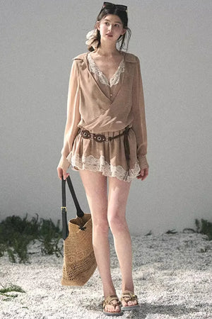 French-Style Lace Dress