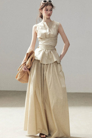 French Style Lazy Top and Skirt Set-Up