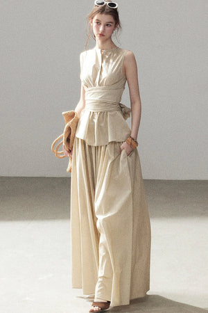 French Style Lazy Top and Skirt Set-Up