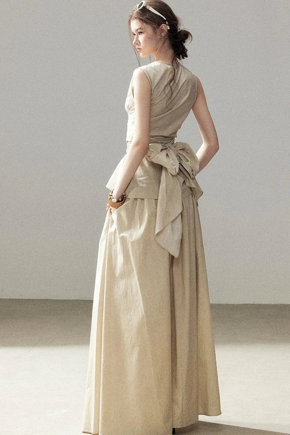 French Style Lazy Top and Skirt Set-Up