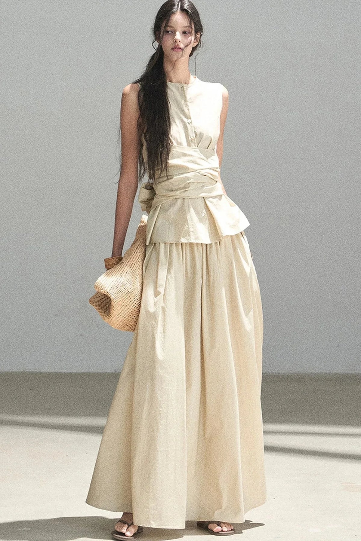 French Style Lazy Top and Skirt Set-Up