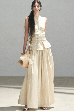 French Style Lazy Top and Skirt Set-Up
