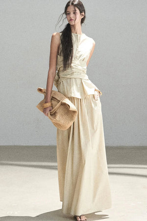 French Style Lazy Top and Skirt Set-Up