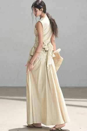 French Style Lazy Top and Skirt Set-Up
