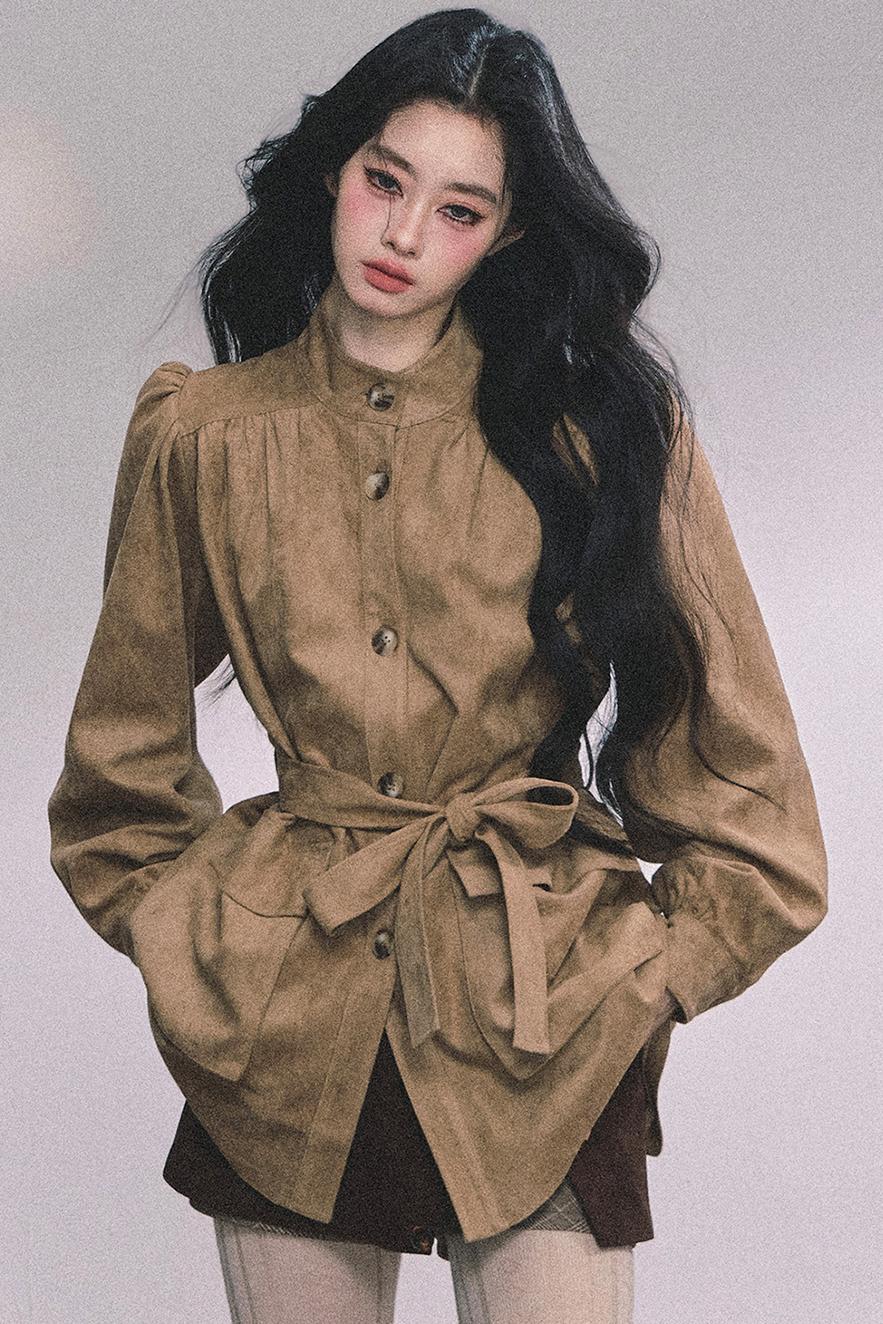 French Suede Blazer