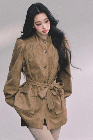 French Suede Blazer