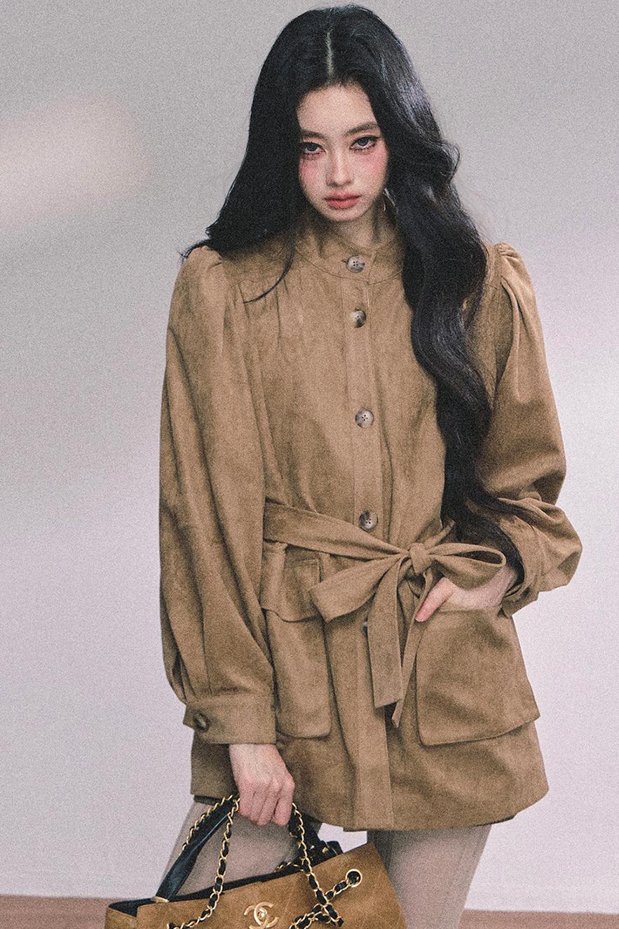 French Suede Blazer