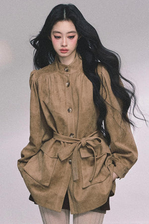 French Suede Blazer