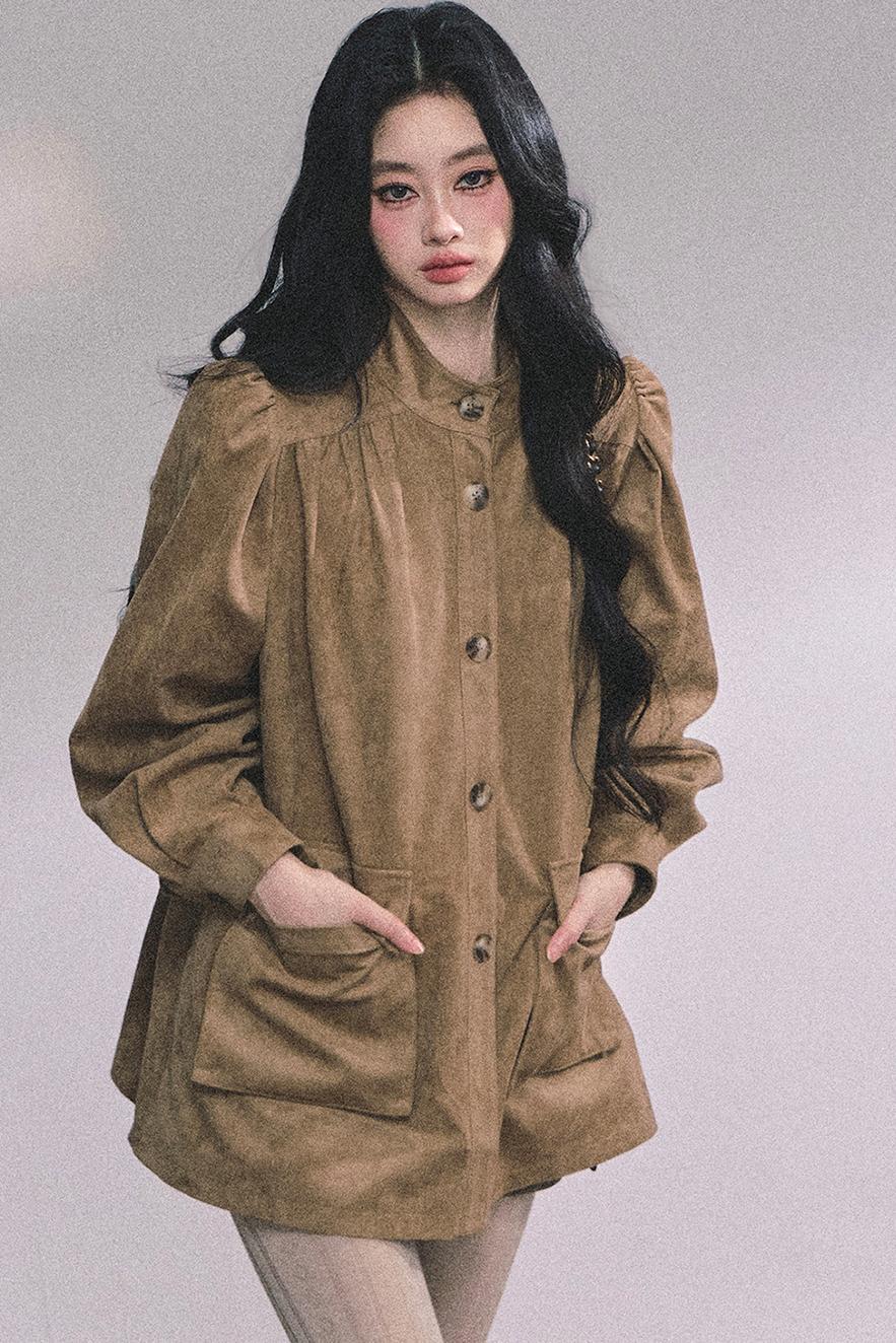French Suede Blazer