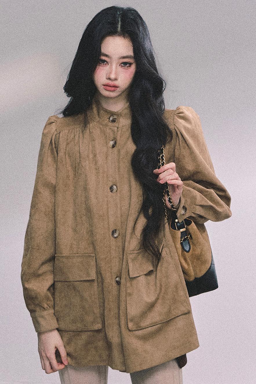 French Suede Blazer