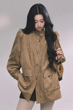 French Suede Blazer