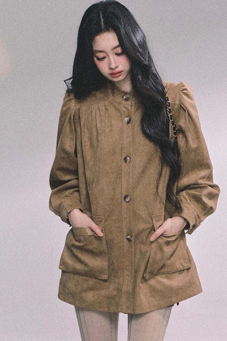 French Suede Blazer