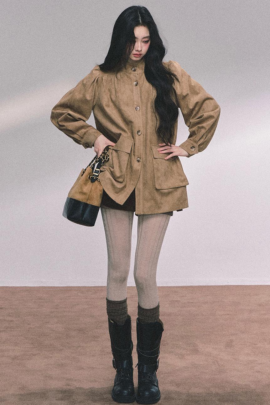 French Suede Blazer