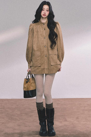 French Suede Blazer