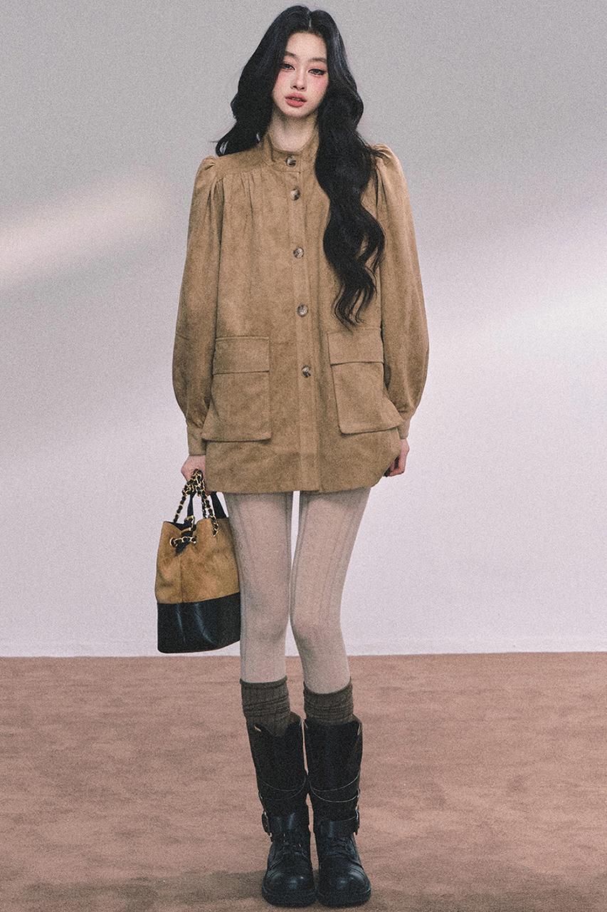French Suede Blazer