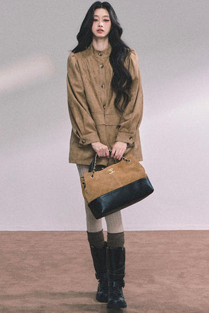 French Suede Blazer