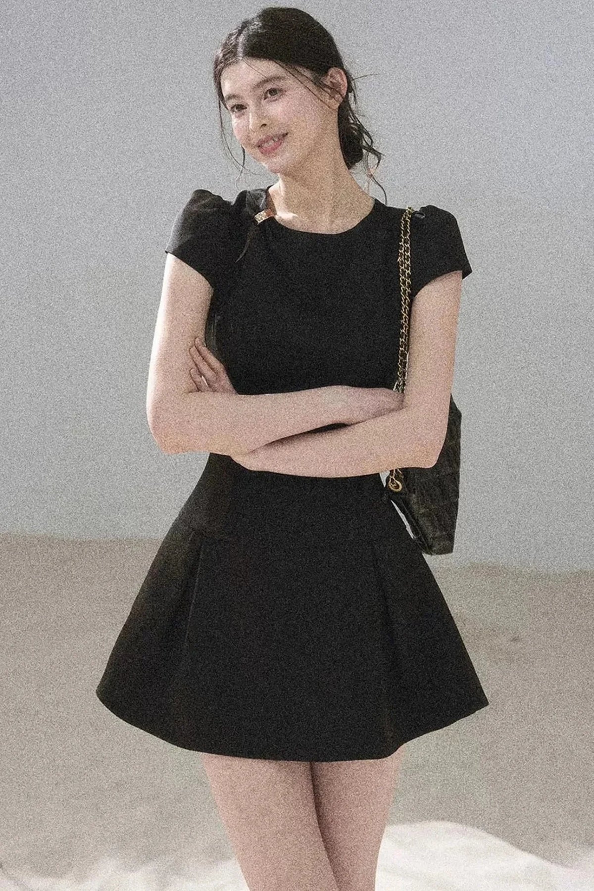 French Summer Puffy Dress
