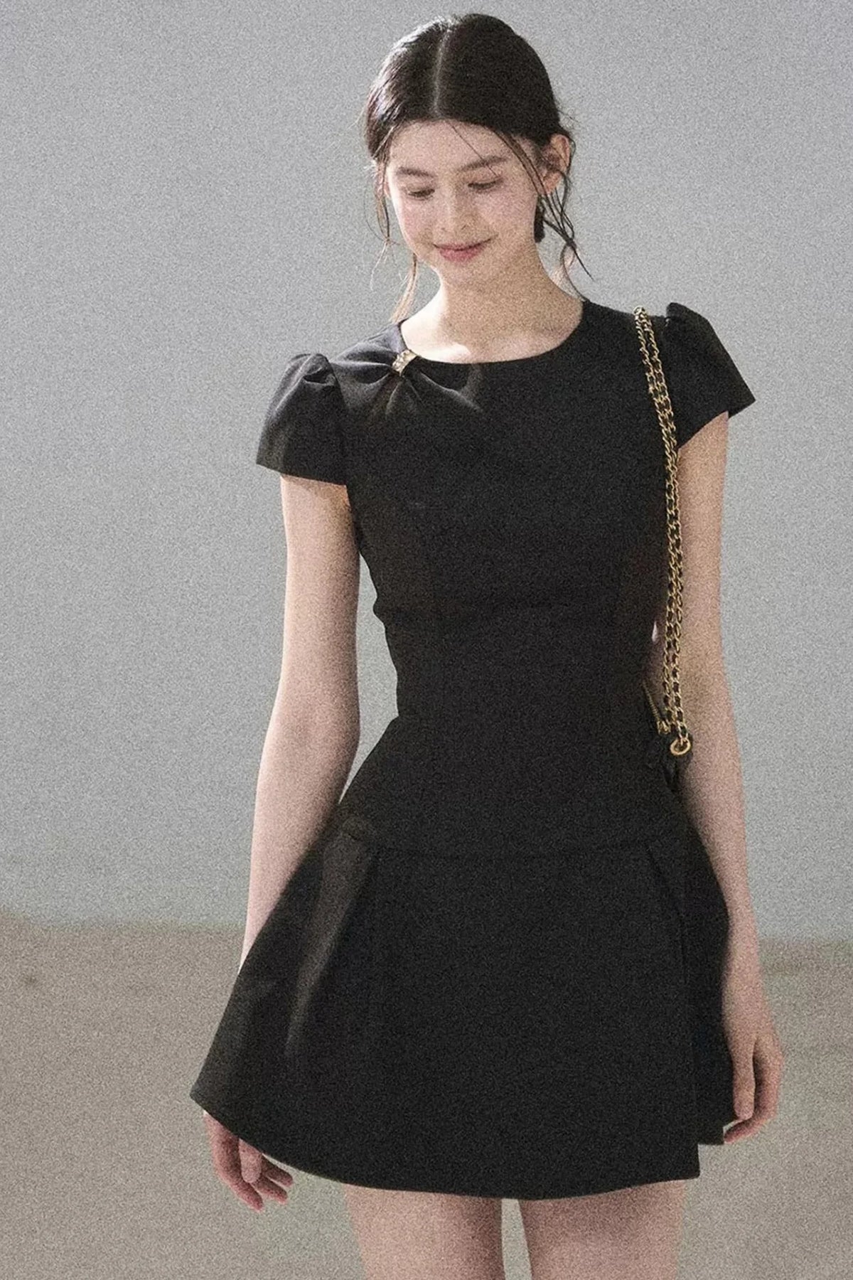 French Summer Puffy Dress