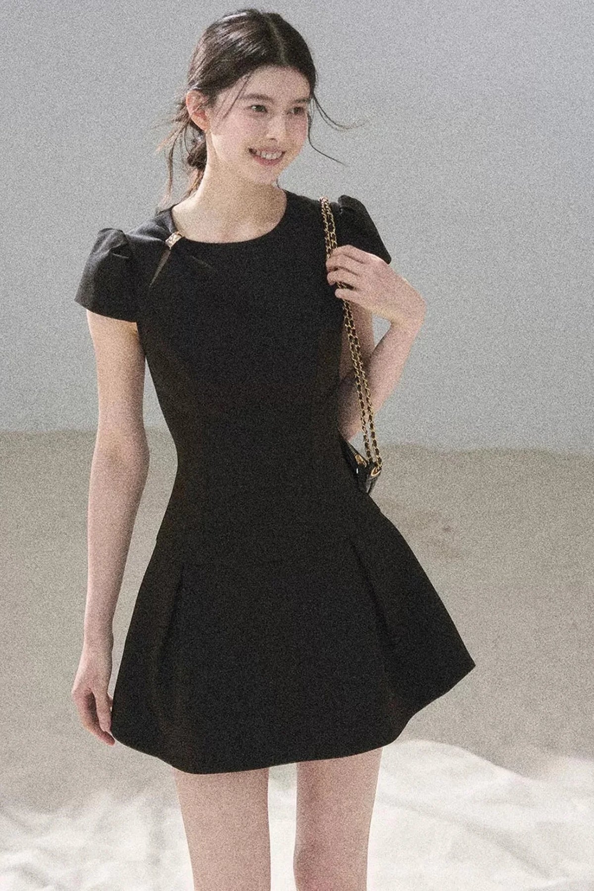 French Summer Puffy Dress