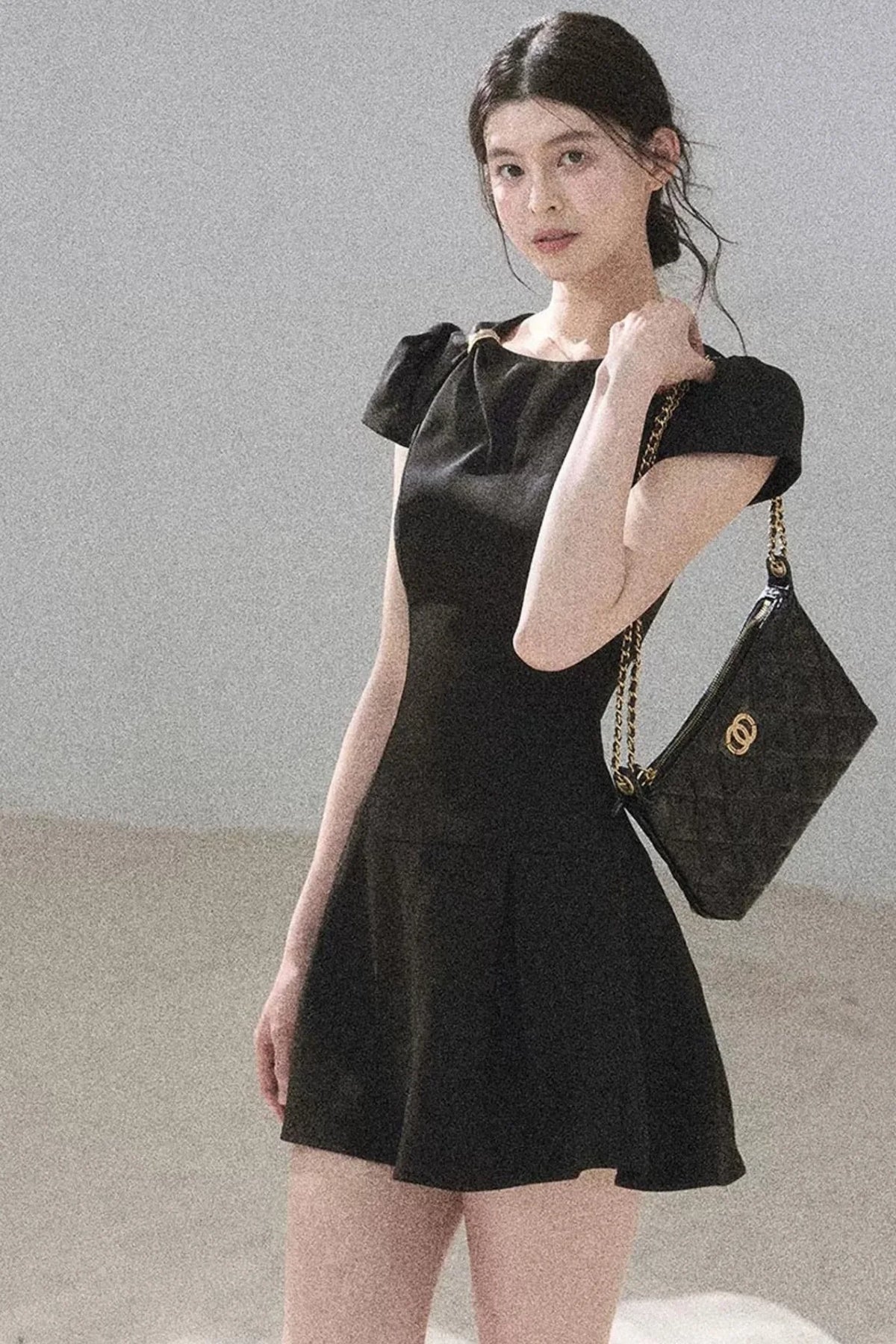 French Summer Puffy Dress