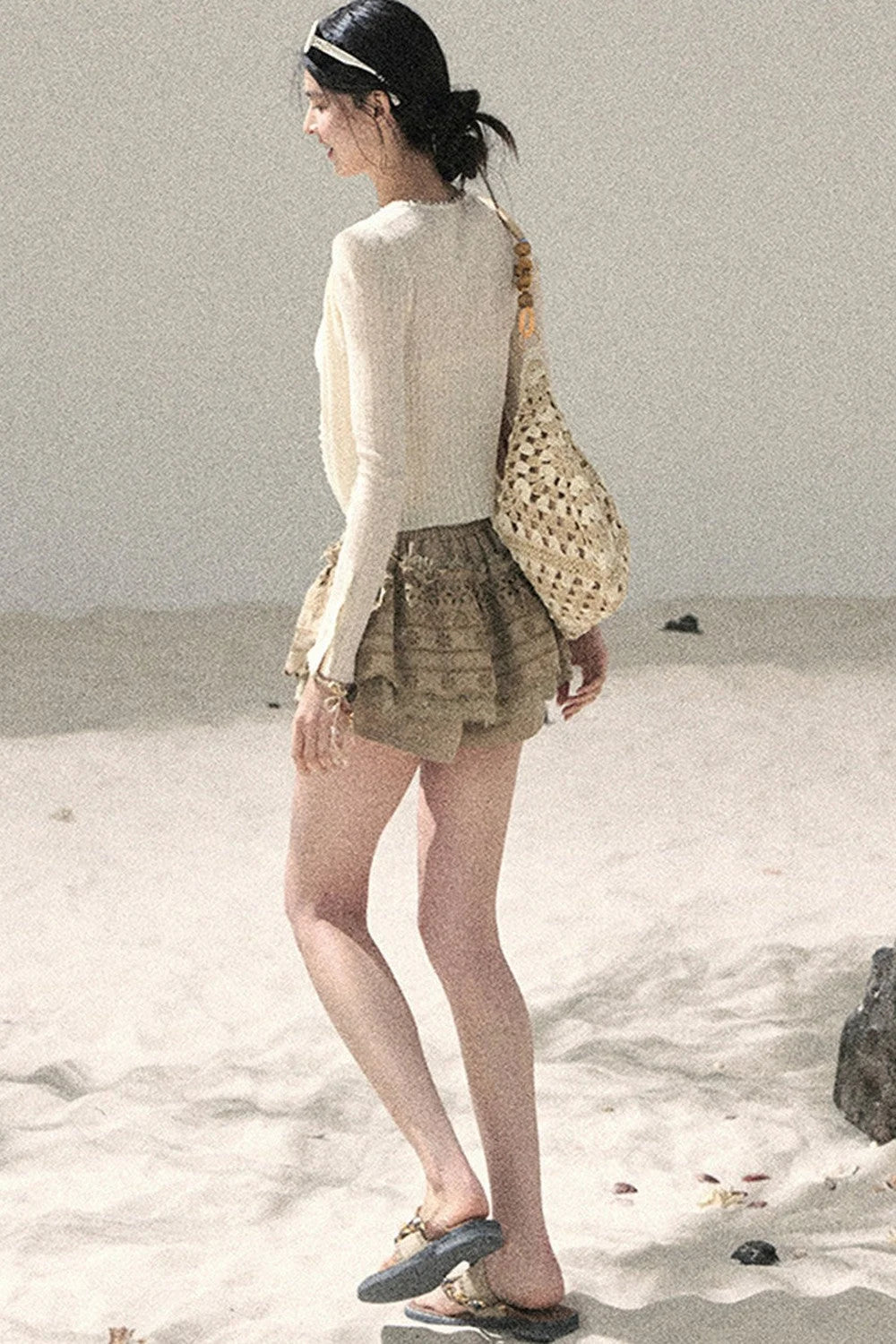 French Sun Protection Knit Cardigan Set-Up