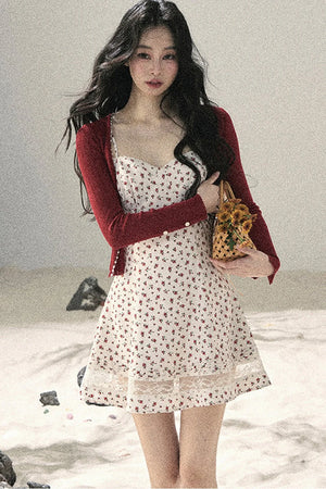 French Sun Protection Knit Cardigan Set-Up