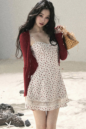 French Sun Protection Knit Cardigan Set-Up