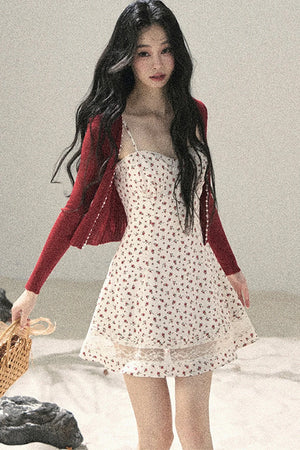 French Sun Protection Knit Cardigan Set-Up
