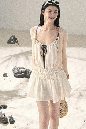 French Sun Protection Knit Cardigan Set-Up