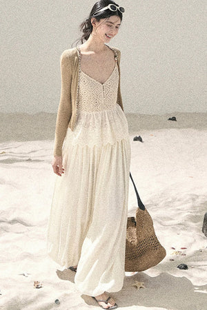 French Sun Protection Knit Cardigan Set-Up