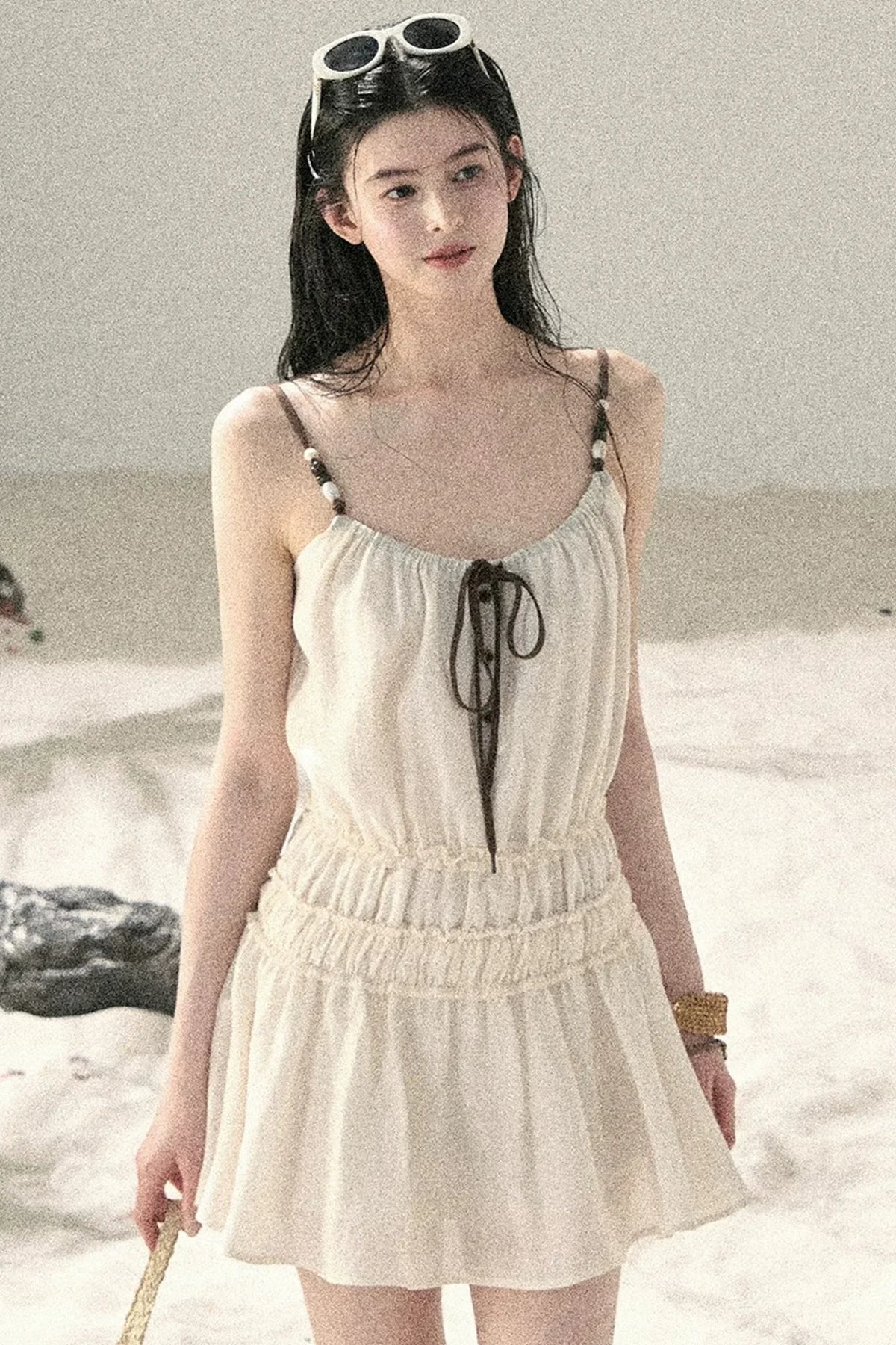 French Suspender Summer Dress