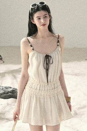 French Suspender Summer Dress