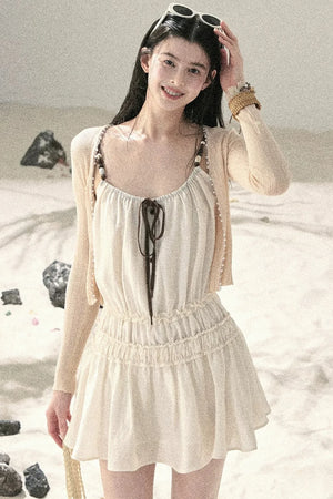French Suspender Summer Dress