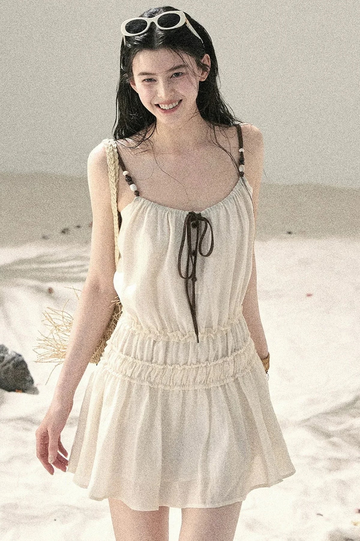 French Suspender Summer Dress