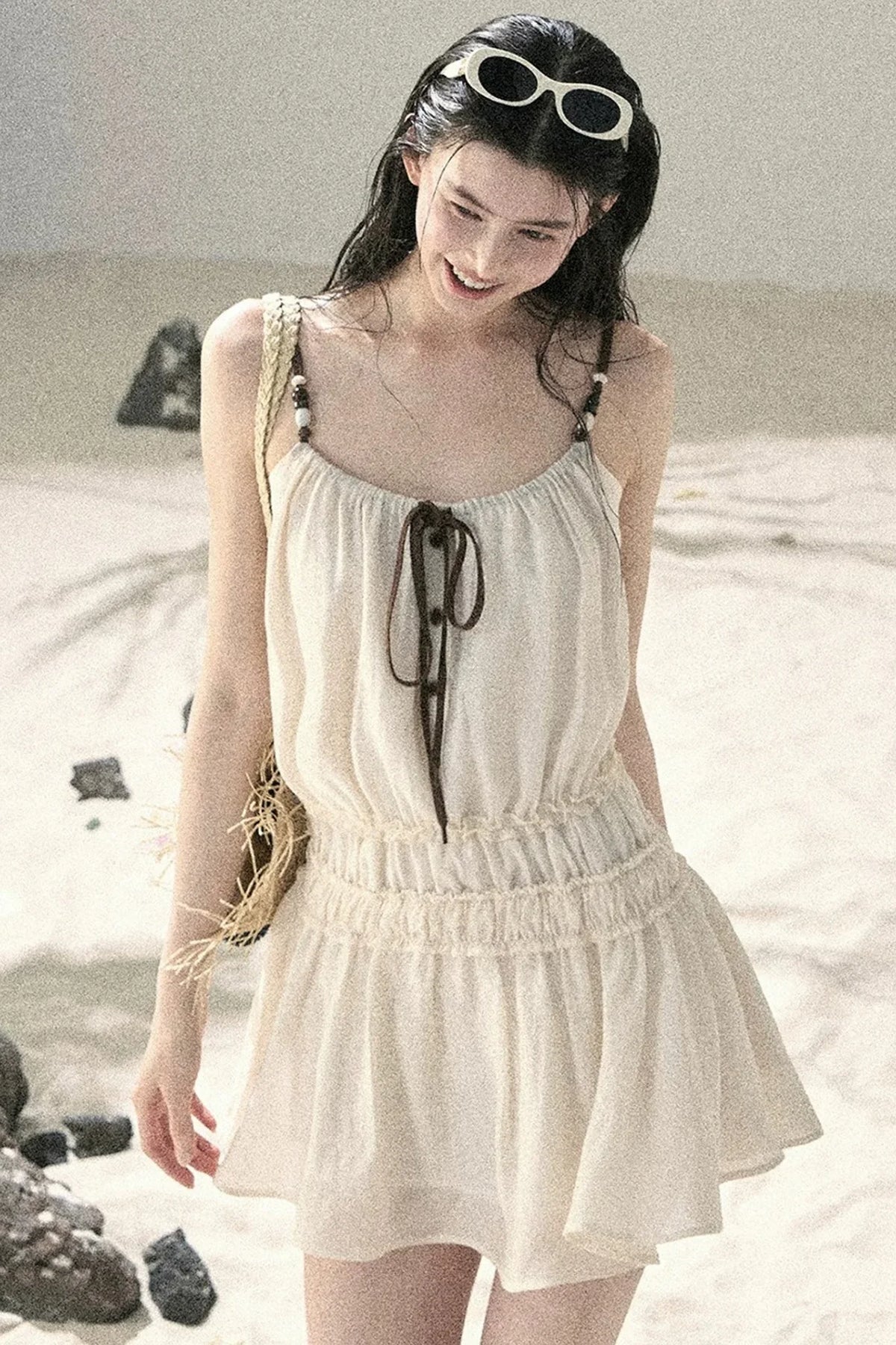 French Suspender Summer Dress