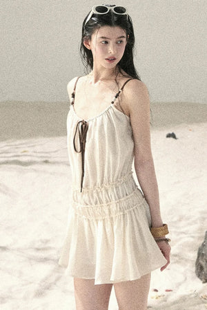 French Suspender Summer Dress