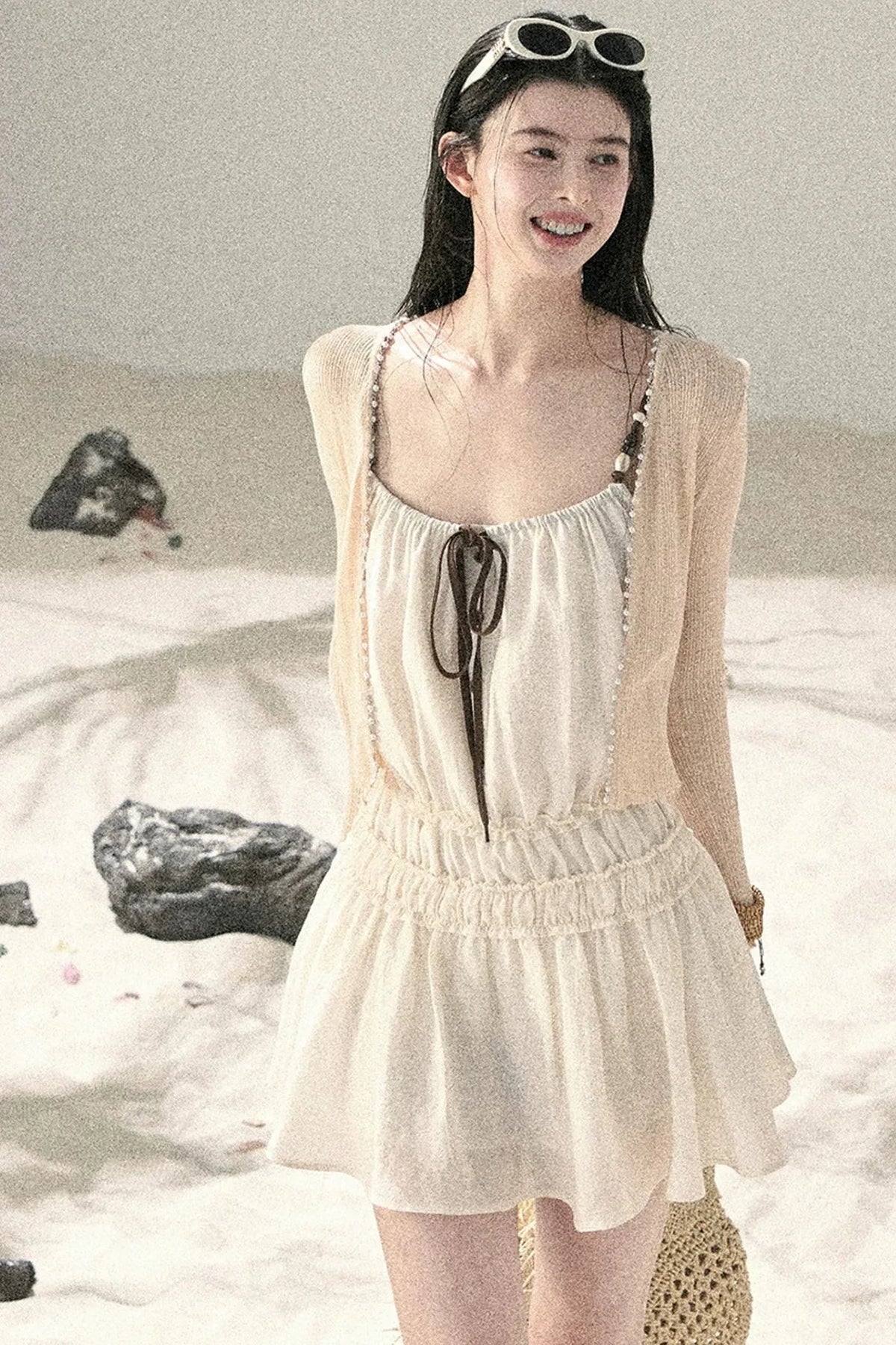 French Suspender Summer Dress