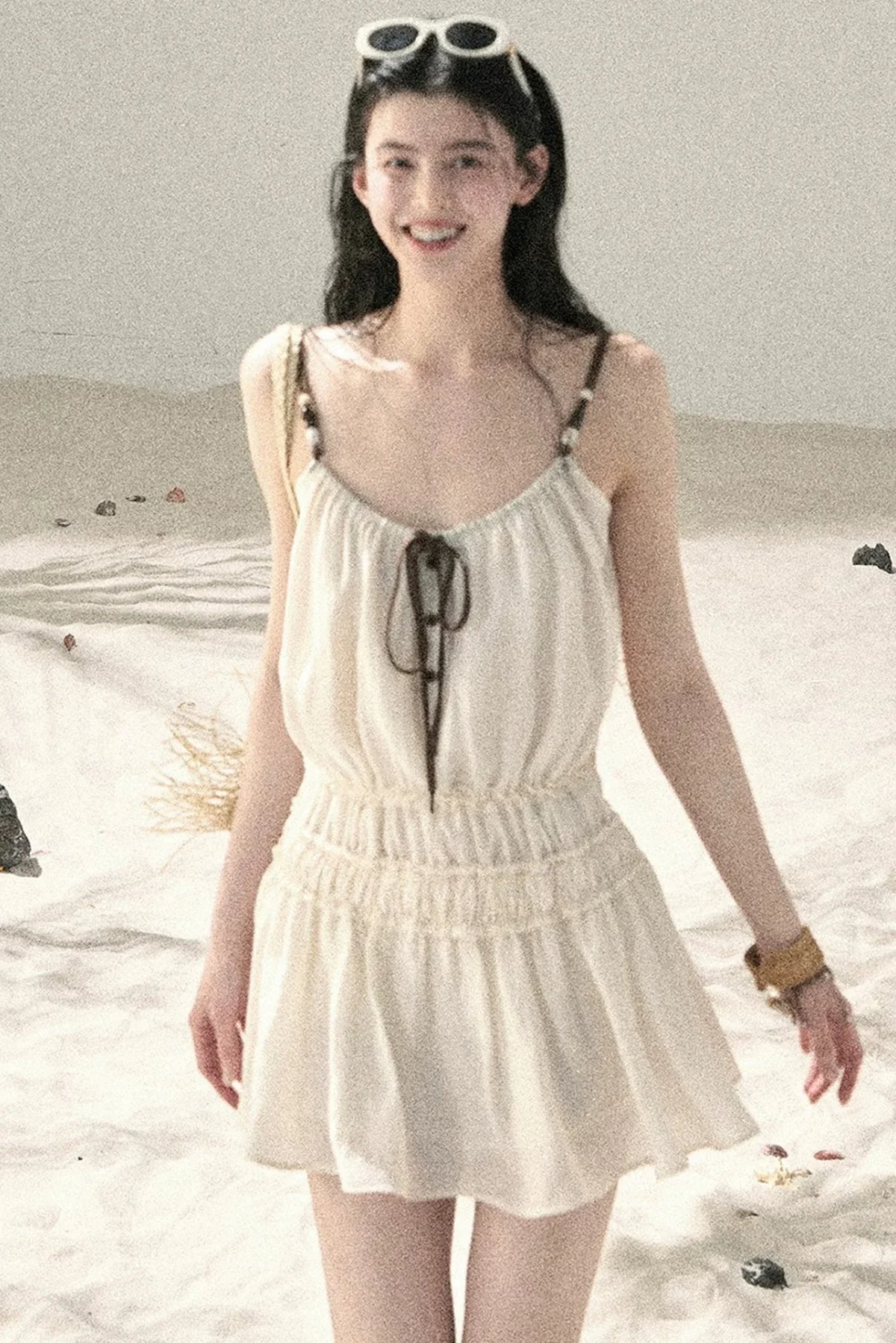 French Suspender Summer Dress
