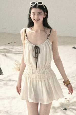 French Suspender Summer Dress