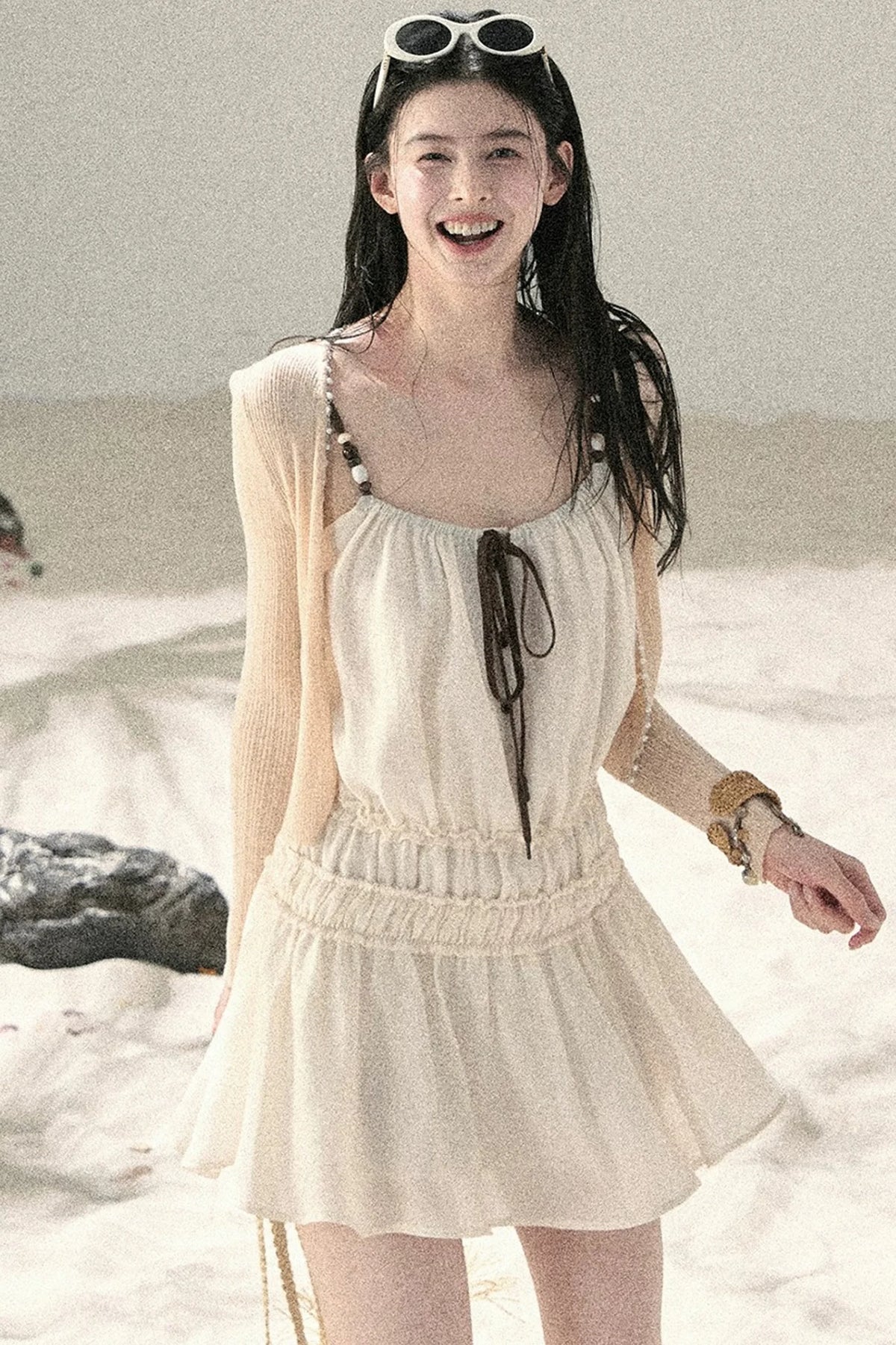 French Suspender Summer Dress