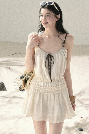 French Suspender Summer Dress