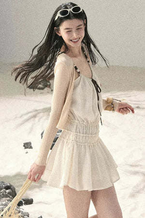 French Suspender Summer Dress