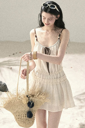 French Suspender Summer Dress